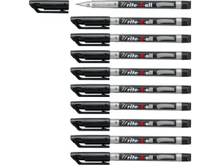 Viltstift STABILO Write-4-All 166/46 super fijn zwart - 3