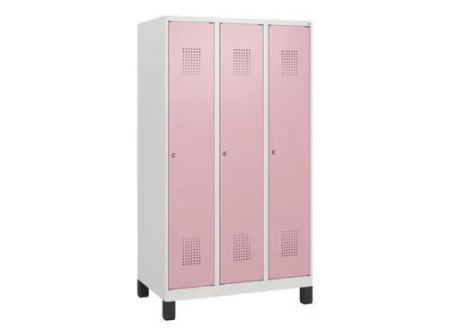 schoollocker,HxBxD 1630x900x500mm,3vak,vak B 300mm,cil.-slot,voeten