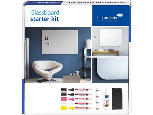 Glasbord Legamaster starterkit 11-delig