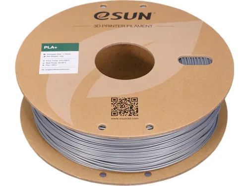 eSUN PLA+ 3D printer Filament 1,75mm Zilver 1kg