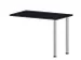 table de rallonge,haut. régl.,HxlxP 720-840x1000x600mm,CC-noir