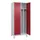 locker voor scheiding van kleding,HxBxD 1950x800x500mm,2vak