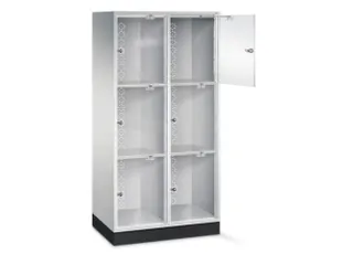 grootvolume-lockersysteem,HxBxD 1750x820x500mm,2x3vakken,cil.-slot - 2