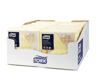 Tork 478712 Premium Linstyle Dinnerservet champagne 600 Stuks - 3