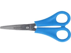 Schaar Westcott Kids 13cm RH kunstst. spitse punt blauw bulk met label