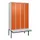 locker met bank,HxBxD 2120x1200x815mm,4vak,vak B 300mm,cil.-slot