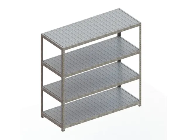 Breedvakstelling 1970x2000x800mm Vaklast 500kg 4 Stalen Legborden