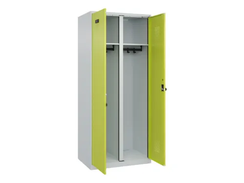 locker voor scheiding van kleding,HxBxD 1850x800x500mm,2vak