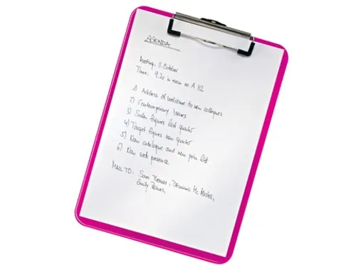 WOW klemplaat, ft A4, roze