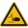 waarschuwingsbord,waarschuwing: handletsel,sticker,folie,HxB 50x50mm
