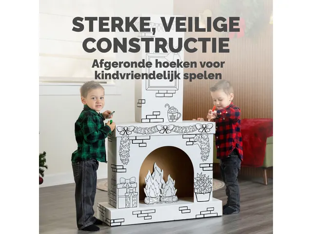 Kartonnen Openhaard XL Bankers Box Play inkleurbaar