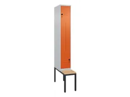 Z-garderobekast,HxBxD 2120x300x815mm,2vak,vak B 300mm,draaigrendel