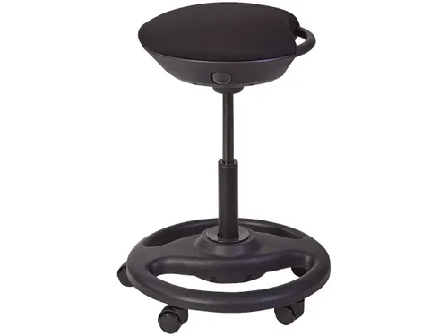 Rolly Ergonomische Zit-Stahulp zwart