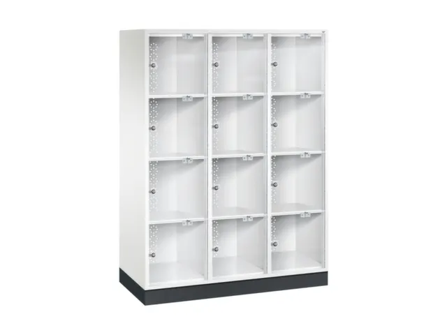grootvolume-lockersysteem,HxBxD 1750x1220x500mm,3x4vakken,cil.-slot