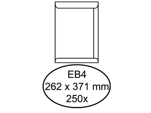 Envelop Quantore Akte Eb4 262X371Mm Wit Gegomd