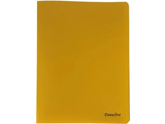 protège-documents Nature ft A4, en PP, 50 pochettes, jaune moutarde