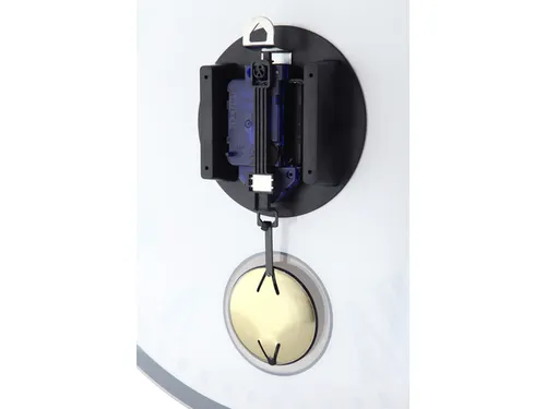 Wandklok Nextime Dia. 43cmx4.2cm Glas Wit 'romana' Romeinse cijfers