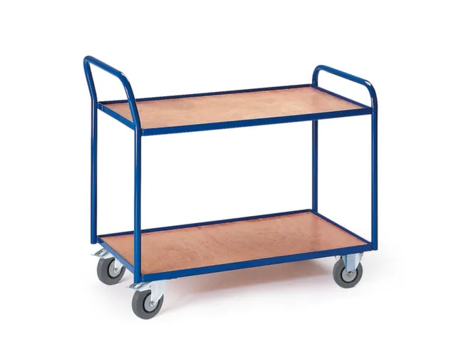 chariot à plateaux,force 250kg,2plateau(x),plateau Lxl 990x590mm