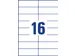 Etiket Avery Zweckform 3484 105x37mm wit 1600stuks