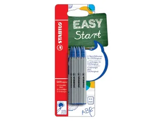 Rollerpenvulling STABILO Easyoriginal fijn blauw blister à 6 stuks - 2