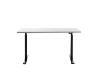 Elektrisch ihv bureau,HxBxD 700-1200x1400x600mm,blad wit,T-voet zwart - 1