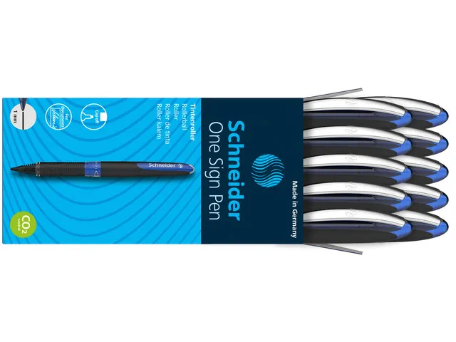 Rollerball Schneider One Sign pen Bleu