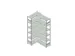 Rayonnage D'angle Hxlxp 2500X1060/1415X435Mm Charge Maxi/élément 900
