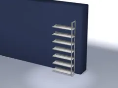 dossierstelling,aanbouwveld,HxBxD 2550x1000x300mm,vaklast 60kg