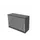jaloeziedeurkast,HxBxD 825x1200x445mm,1xhouten vloer,MS-donkergrijs