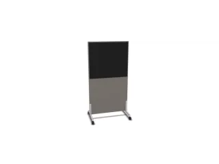 scheidingswand,HxB 1545x800mm,MS-donkergrijs, - 1