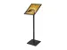 OUTLET Menustandaard Design Standaard Zwart 25 mm Rechte Hoeken A3