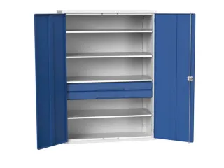 universele kast,HxBxD 2000x1300x550mm,4xStalen bodem,2lade(n) - 1