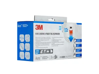 Stofmasker 3M Aura voor schuren 9322+ FFP2 met ventiel 5 stuks - 4