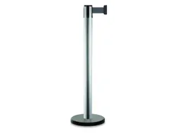 Afzetsysteem Paal Pure HxØ 985x70mm Band 2m Zilverkleurig Rood
