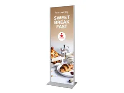 Totem Paneel+ Dubbelzijdige Display 70x200cm Zilver frame