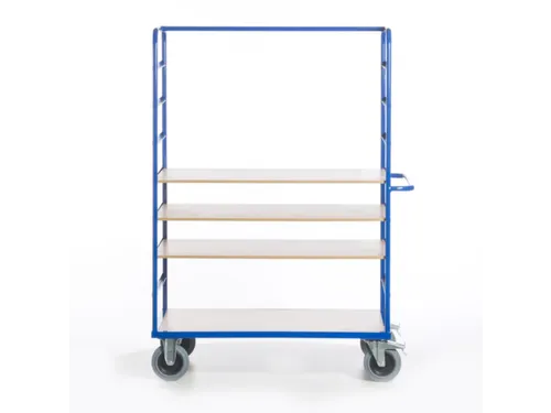 etagewagen,draagverm. 600kg,4etage(s),laadvl. LxB 1200x740mm,houtetage