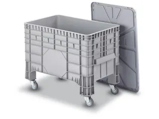 Maxi-Container 285 liter 790x640x1040mm Pe Gesloten Grijs - 1