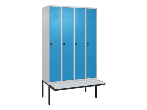 locker voor scheiding van kleding,HxBxD 2120x1200x815mm,4vak