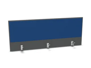 opzetpaneel bureau aanbouw achter MS-donkergrijs BN6016-blauw 1400mm - 1