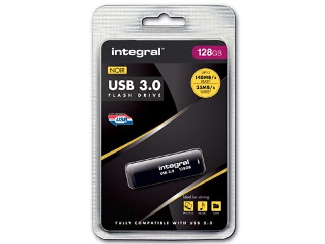 Integral Usb-Stick 3.0, 128Gb, Zwart | USB-StickShop.nl