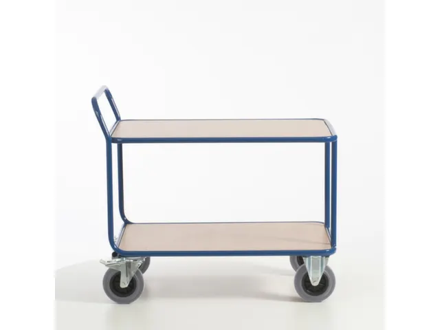 tafelwagen,draagverm. 500kg,2etage(s),laadvl. LxB 1000x700mm,houtetage