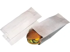 Zak, Brood- en banketzak, Papier, 10/8,5x25.5cm, wit 10kg