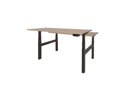 Dextro Plus Duo Zit-sta Bureau Elektrisch 160x80 Hav/kers 25mm Zwart