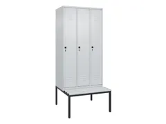 locker voor scheiding van kleding,HxBxD 2120x900x815mm,3vak