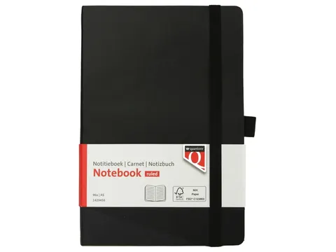 Notitieboek Quantore A5 flex lijn 192blz 80 grams zwart