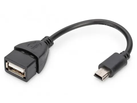 USB 2.0-adapterkabel OTG type mini B - A St/Bu 0,2m USB 2.0-compatibel