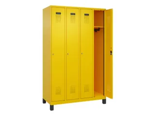locker,HxBxD 1950x1200x500mm,4vak,vak B 300mm,cil.-slot,voeten - 2