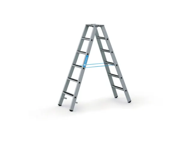 veiligheidsladder,beide zijden,2x6treden m. R13-laag,balk L 1,7m