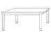 bureau à hauteur réglable,HxlxP 680-760x1600x800mm,panneau érable