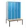 locker met bank,HxBxD 1950x1200x815mm,4vak,vak B 300mm,draaigrendel